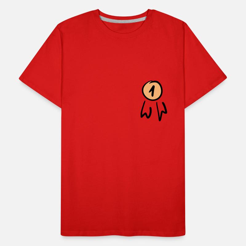 Premier badge / commande. Griffonner. T-shirt bio Premium Homme