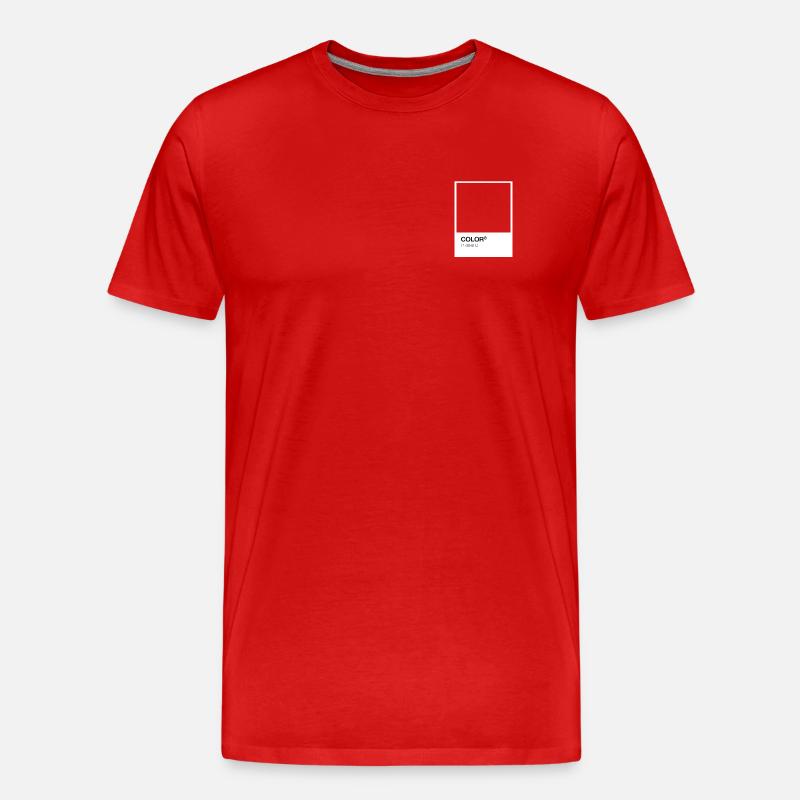 Farbe Rot - Männer Premium Bio T-Shirt - Rot