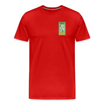 Nature - T-shirt bio Premium Homme - rouge - Devant - Damien (186cm)