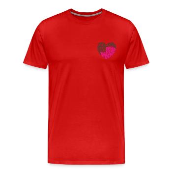 Schlamm ist das neue Pink - Männer Premium Bio T-Shirt - Rot - Vorne - Damien (186cm)