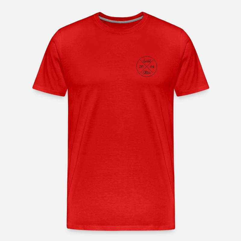 Limited Edition 2004 - Männer Premium Bio T-Shirt - Rot