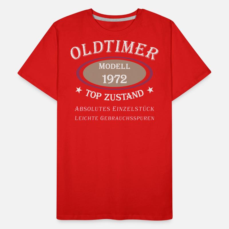 50e anniversaire Oldtimer Modèle 1972 T-shirt bio Premium Homme
