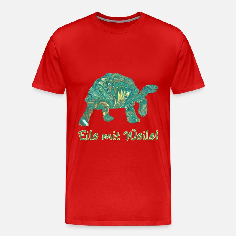 schildkröte e 71 - Männer Premium Bio T-Shirt - Rot