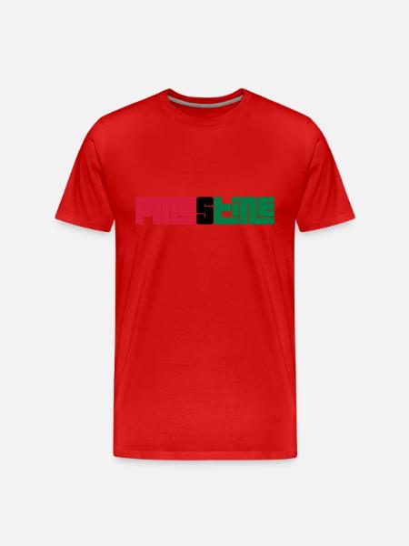 Palestine - Männer Premium Bio T-Shirt - Rot