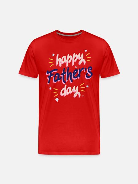 Congratulations Dad - Men's Premium Organic T-Shirt - red