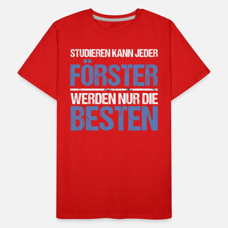 Anyone can study - Förster Edition Men's Premium Organic T-Shirt