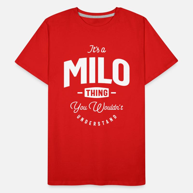 It's a Milo Thing Personalized Name Men's Premium Organic T-Shirt