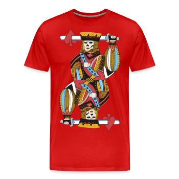 toten Königs - Männer Premium Bio T-Shirt - Rot - Vorne - Damien (186cm)