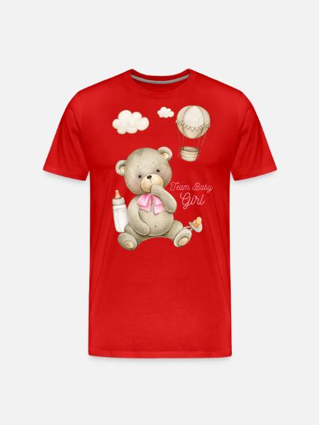 Team Baby Girl - Men's Premium Organic T-Shirt - red