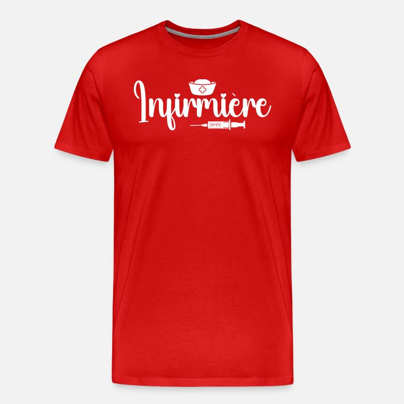 Krankenschwester Geschenk – Krankenschwester - Männer Premium Bio T-Shirt - Rot