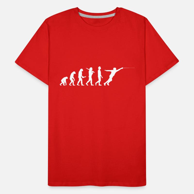 Fechten Fechter Evolution Männer Premium Bio T-Shirt