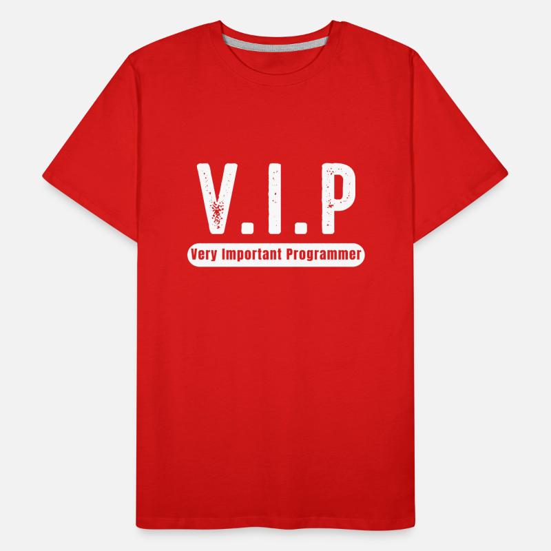 VIP Programmierer Geschenk Programmiererin Männer Premium Bio T-Shirt