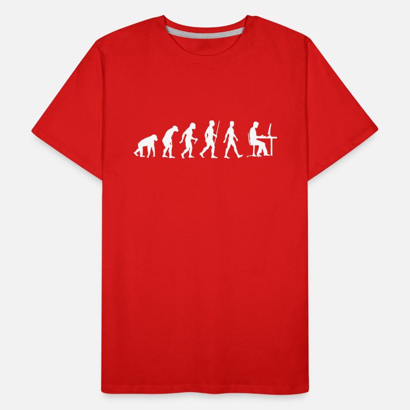 Programmer Evolution Computer Scientist Developer Men's Premium Organic T-Shirt