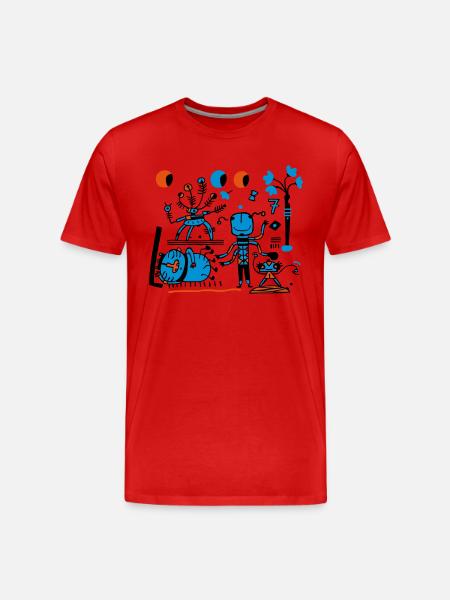 Universe - Men's Premium Organic T-Shirt - red