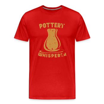 Poterie Céramique Poterie Poterie Poterie Poterie Poterie - T-shirt bio Premium Homme - rouge - Devant - Damien (186cm)