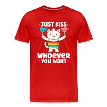 Lgbtq Transgenre Gay Lesbienne Féminisme Féministe - T-shirt bio Premium Homme - rouge - Devant - Damien (186cm)