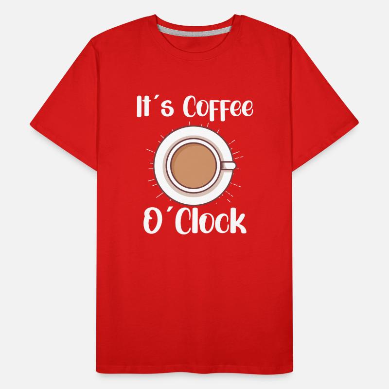 Coffee Lover Caffeine Molecule Java Latte Espresso Männer Premium Bio T-Shirt