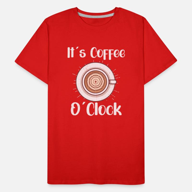 Coffee Lover Caffeine Molecule Java Latte Espresso Männer Premium Bio T-Shirt