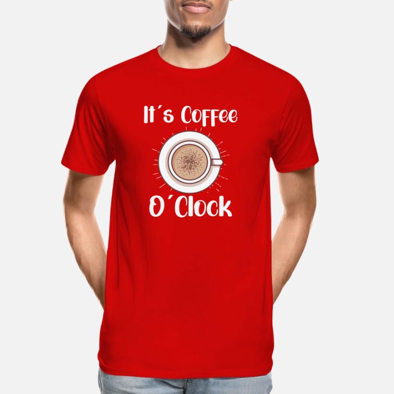 Coffee Lover Caffeine Molecule Java Latte Espresso Männer Premium Bio T-Shirt