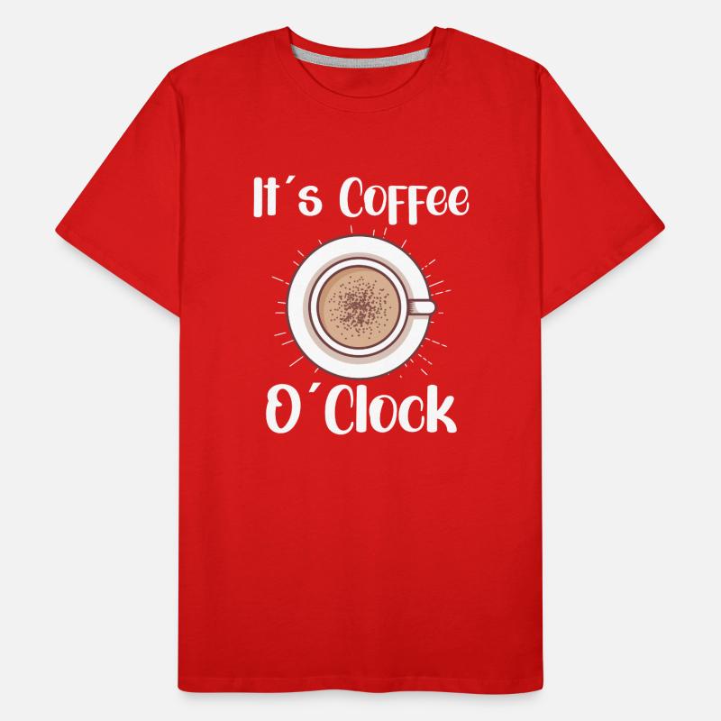 Coffee Lover Caffeine Molecule Java Latte Espresso Männer Premium Bio T-Shirt