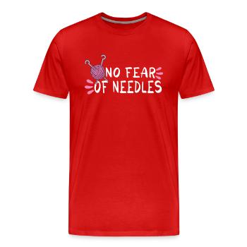 Sewing Machine Fun Sewing Sewing Sewing Fan Hobby - Men's Premium Organic T-Shirt - red - Front - Damien (186cm)