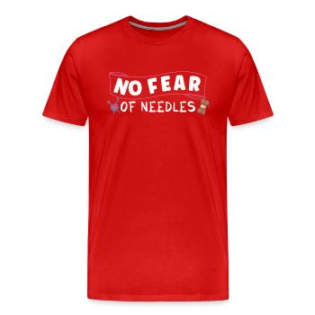 Sewing Machine Fun Sewing Sewing Sewing Fan Hobby - Men's Premium Organic T-Shirt - red - Front - Damien (186cm)