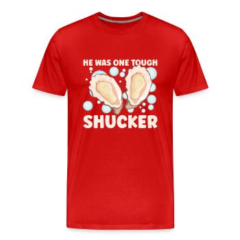 Auster-liebhaber Lustige Auster Auster Shucker - Männer Premium Bio T-Shirt - Rot - Vorne - Damien (186cm)