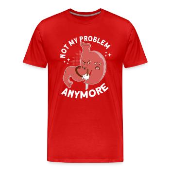 Sleeve gastrectomy Sleeve gastrectomy - Men's Premium Organic T-Shirt - red - Front - Damien (186cm)