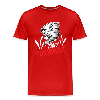 Meteorologie-kindertornado-sturm, Der Sturm-fan - Männer Premium Bio T-Shirt - Rot - Vorne - Damien (186cm)