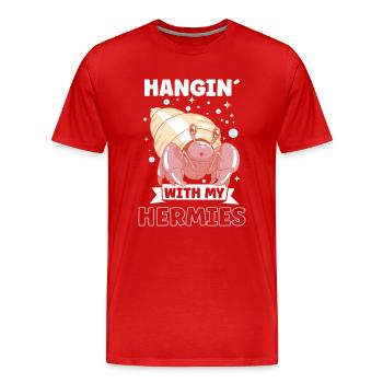 Hermit Crab Crabbing Crab Whisperer Crab Hunting - Männer Premium Bio T-Shirt - Rot - Vorne - Damien (186cm)