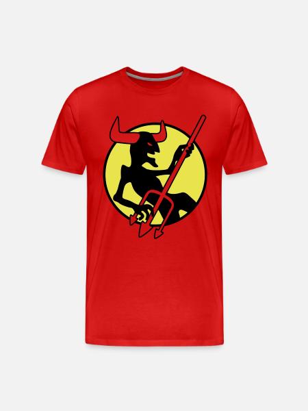 rockin_devil_3c - Men's Premium Organic T-Shirt - red