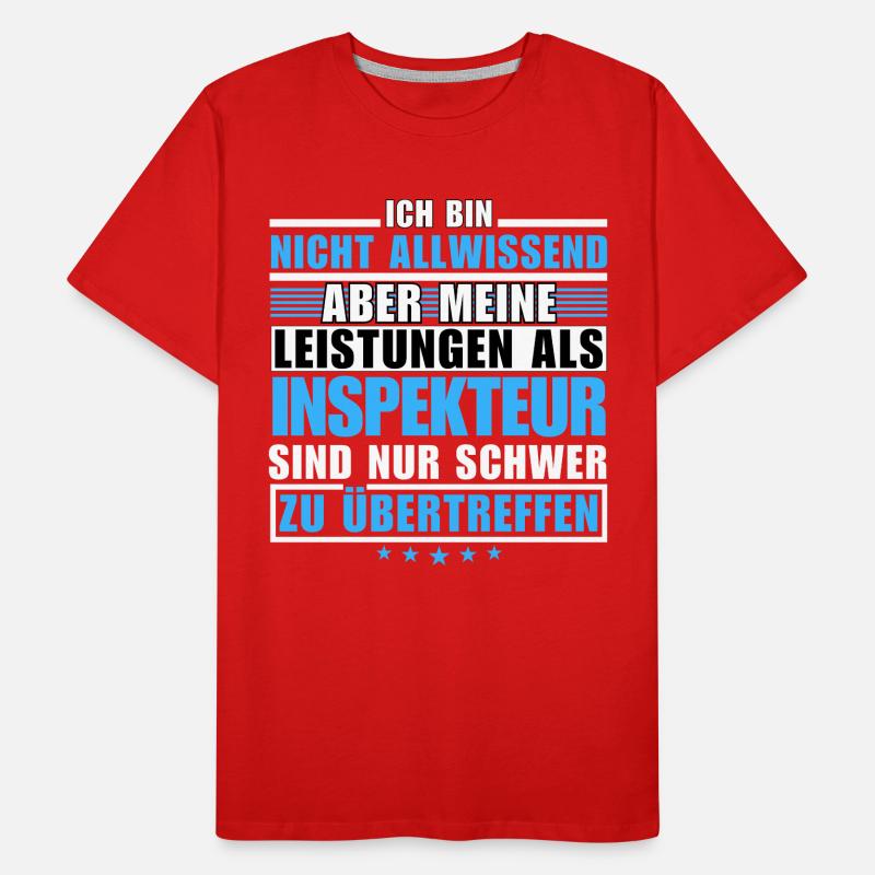Unrivalled performance as an inspector Men's Premium Organic T-Shirt