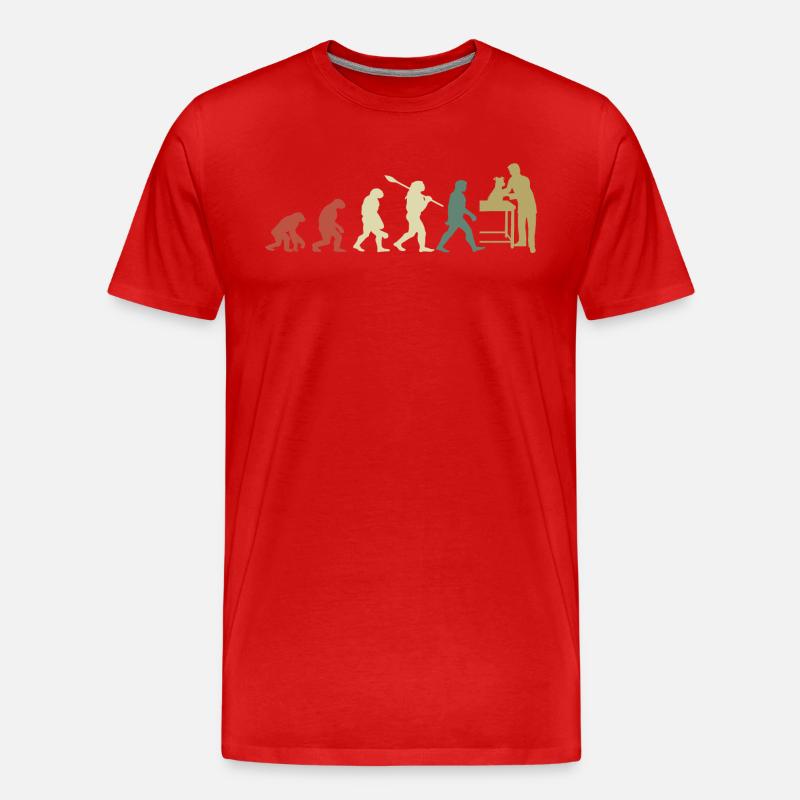 Veterinary Evolution Geschenk für Tierärzte - Männer Premium Bio T-Shirt - Rot