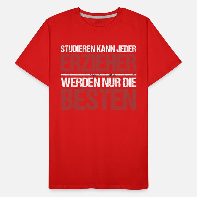 Anyone can study; Educators are the best Men's Premium Organic T-Shirt