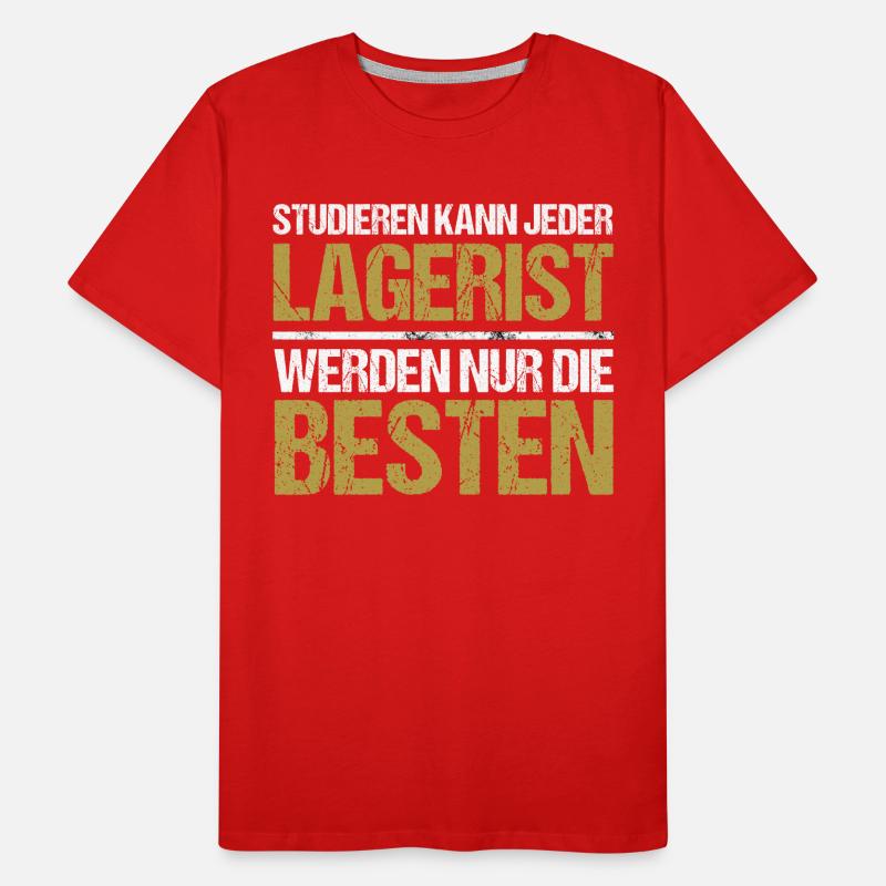 Anyone can study - Lagerist Edition Men's Premium Organic T-Shirt