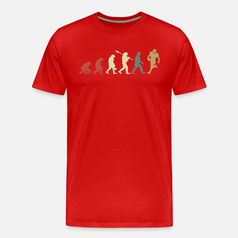 Evolution Rugby - Männer Premium Bio T-Shirt - Rot