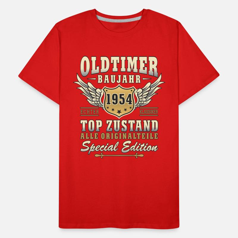 70. Geburtstag Oldtimer 70 Jahre Geschenkidee Männer Premium Bio T-Shirt
