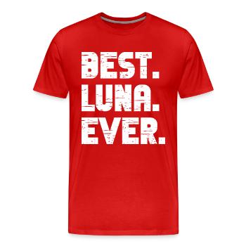 Meilleur Luna Jamais Cadeau Rétro Dire Anniversaire - T-shirt bio Premium Homme - rouge - Devant - Damien (186cm)