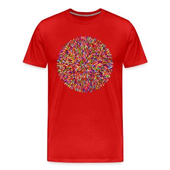 Tribal - Männer Premium Bio T-Shirt - Rot - Vorne - Damien (186cm)