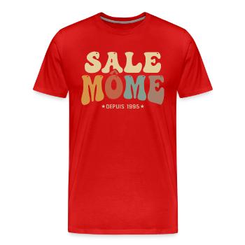 1995 cadeau anniversaire Homme sale gosse 30 ans - T-shirt bio Premium Homme - rouge - Devant - Damien (186cm)