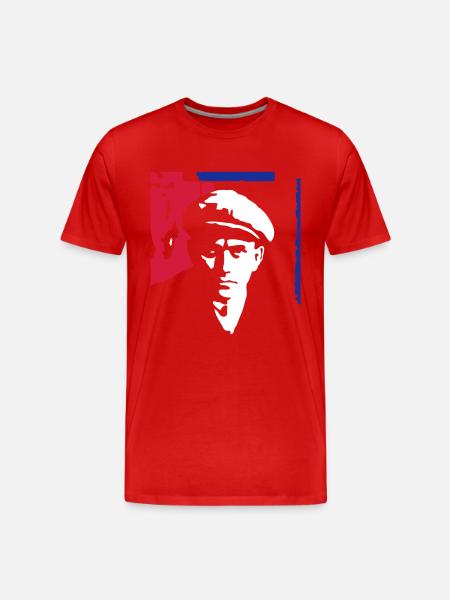 majakovskij1_3c_ge - Männer Premium Bio T-Shirt - Rot
