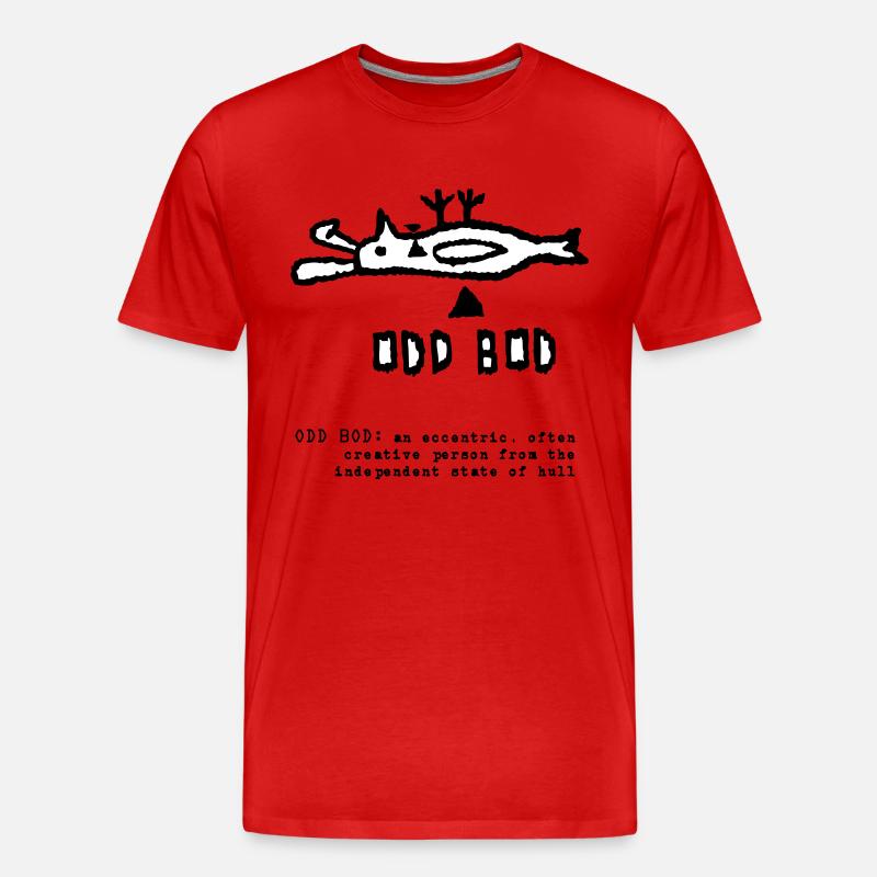 ODD BOD - Männer Premium Bio T-Shirt - Rot