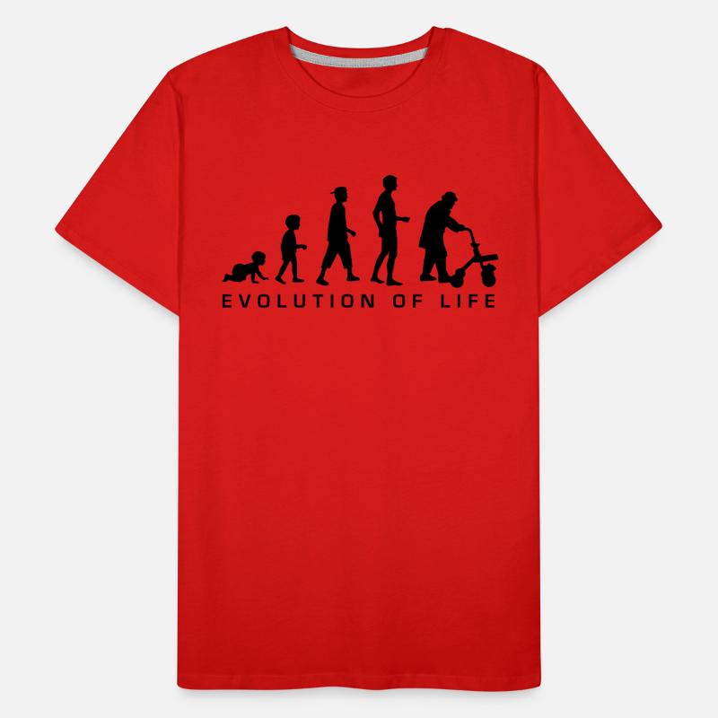 evolution_life_man_b Men's Premium Organic T-Shirt