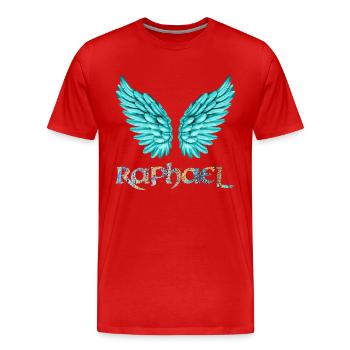 archangel raphael e 120 - Men's Premium Organic T-Shirt - red - Front - Damien (186cm)