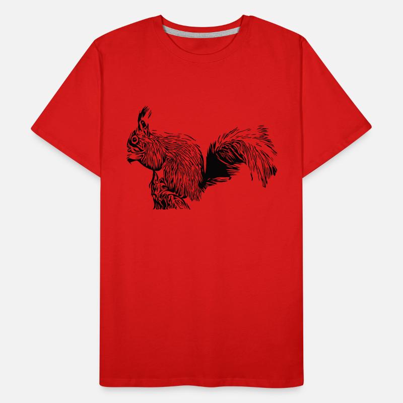 Drolliges Eichhörnchen Männer Premium Bio T-Shirt