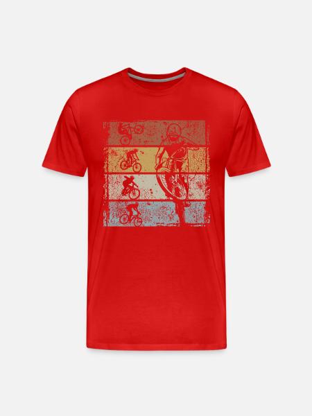 Mountain Bike MTB Jersey Retro Downhill - Men's Premium Organic T-Shirt -