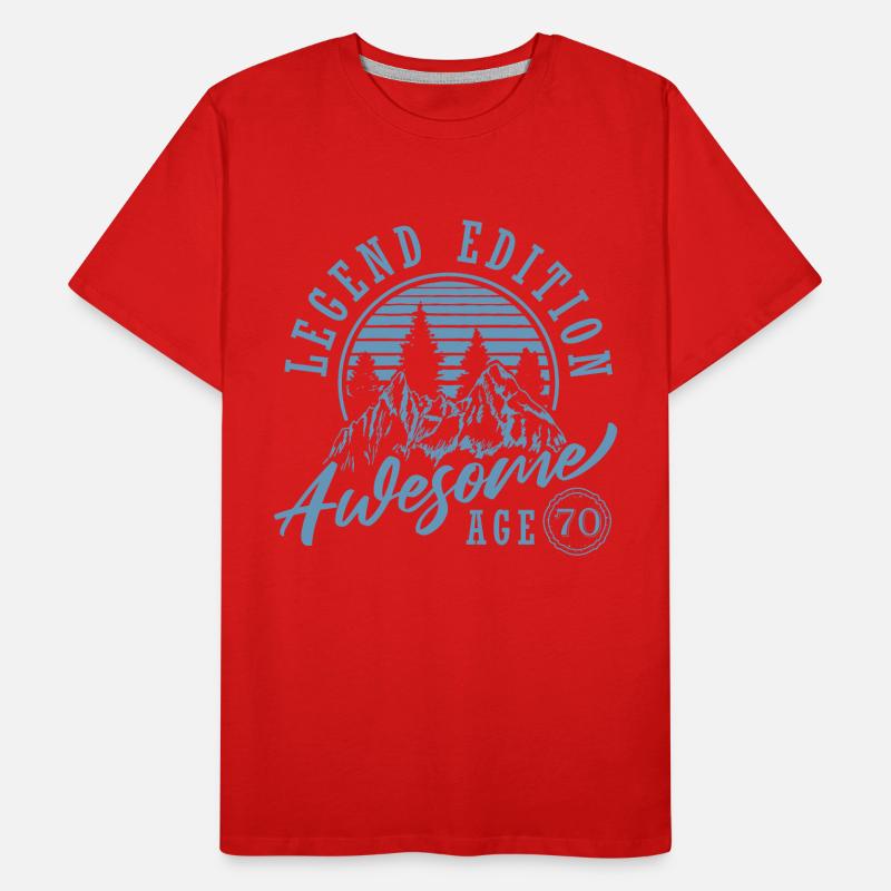 70 Geburtstag Männer Premium Bio T-Shirt