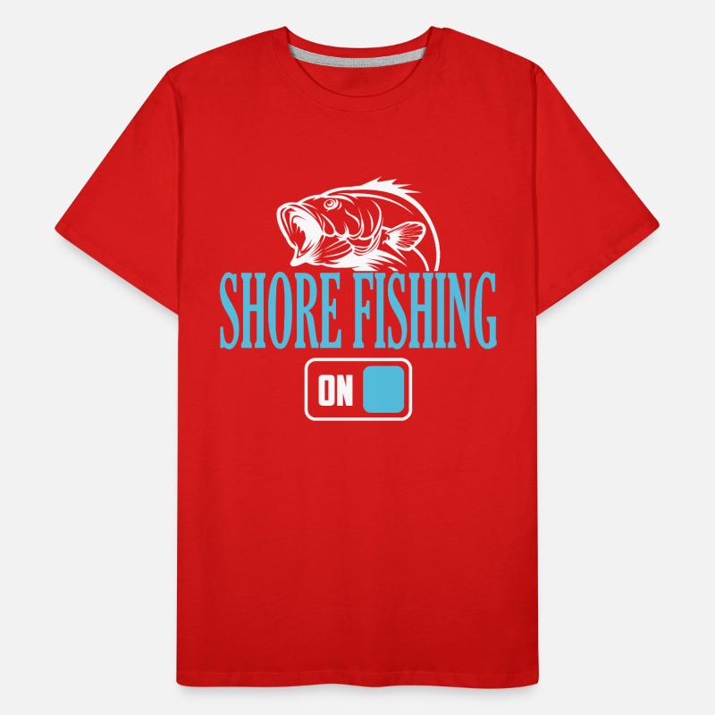 Fisherman Shore Angelmodus Ein Männer Premium Bio T-Shirt