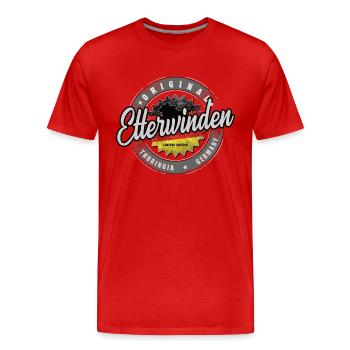 Original Germany Thüringen Etterwinden - Männer Premium Bio T-Shirt - Rot - Vorne - Damien (186cm)