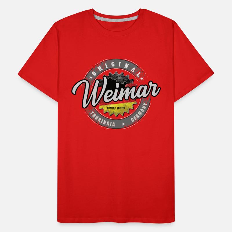 Original Germany Thuringia Weimar Thuringian Forest Men's Premium Organic T-Shirt